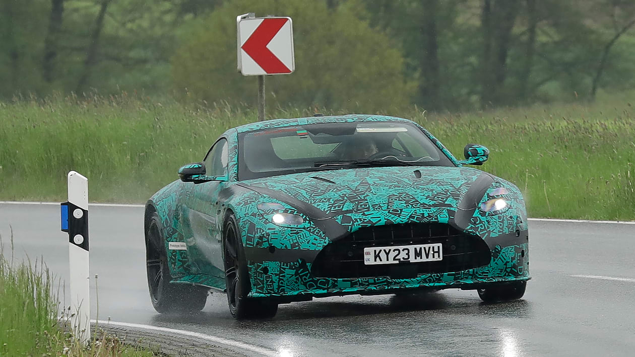 New 2024 Aston Martin Vantage spied testing Auto Express